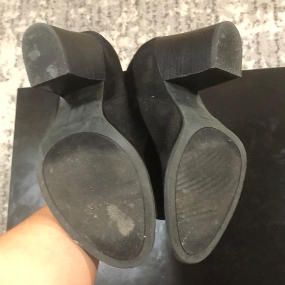 Carlos Santana Suede Open toe heeled boots - Picture 5 of 5